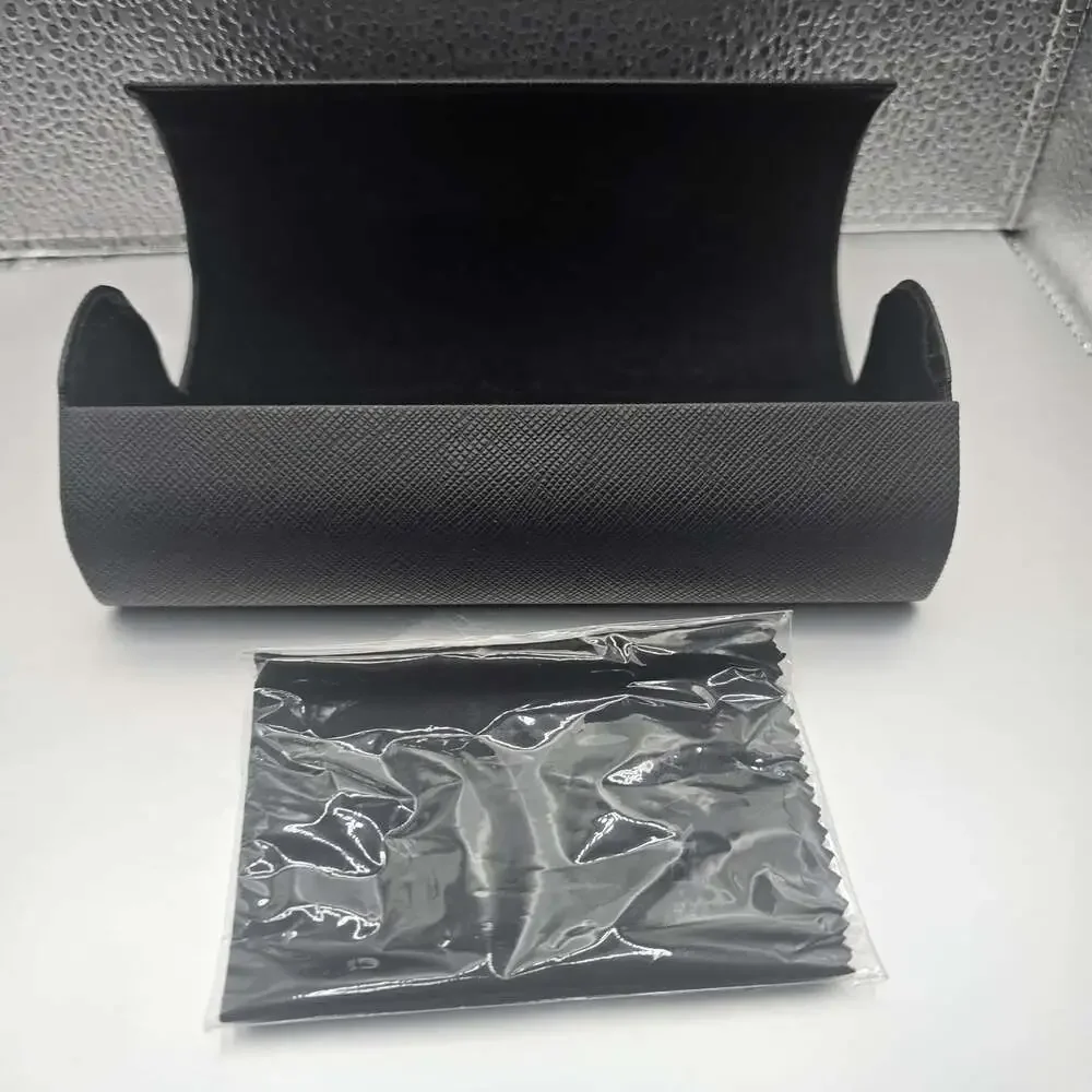 PRADA Authentic Eyeglasses Sunglasses Black Magnetic Case & New Sealed Cloth